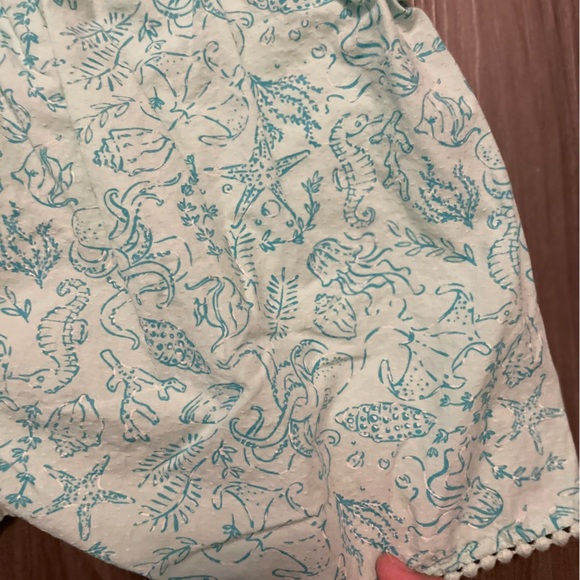 Tommy Bahama Kids Tank Top - Light Blue and Cream ocean print size 4T - Picture 3 of 6